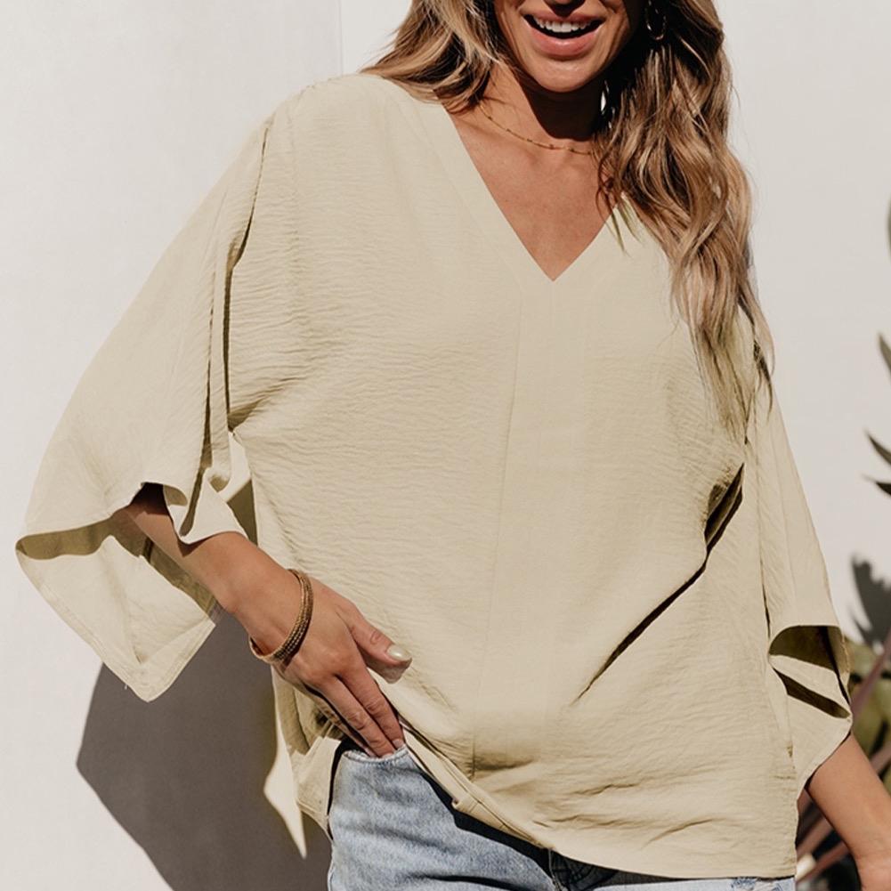 Soft Sand Wide Sleeve Top